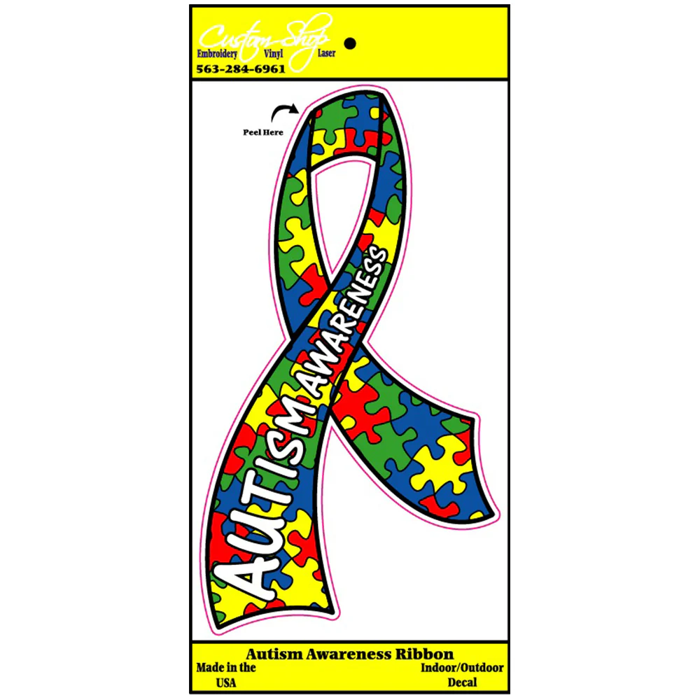 Autism Awareness Ribbon Decal