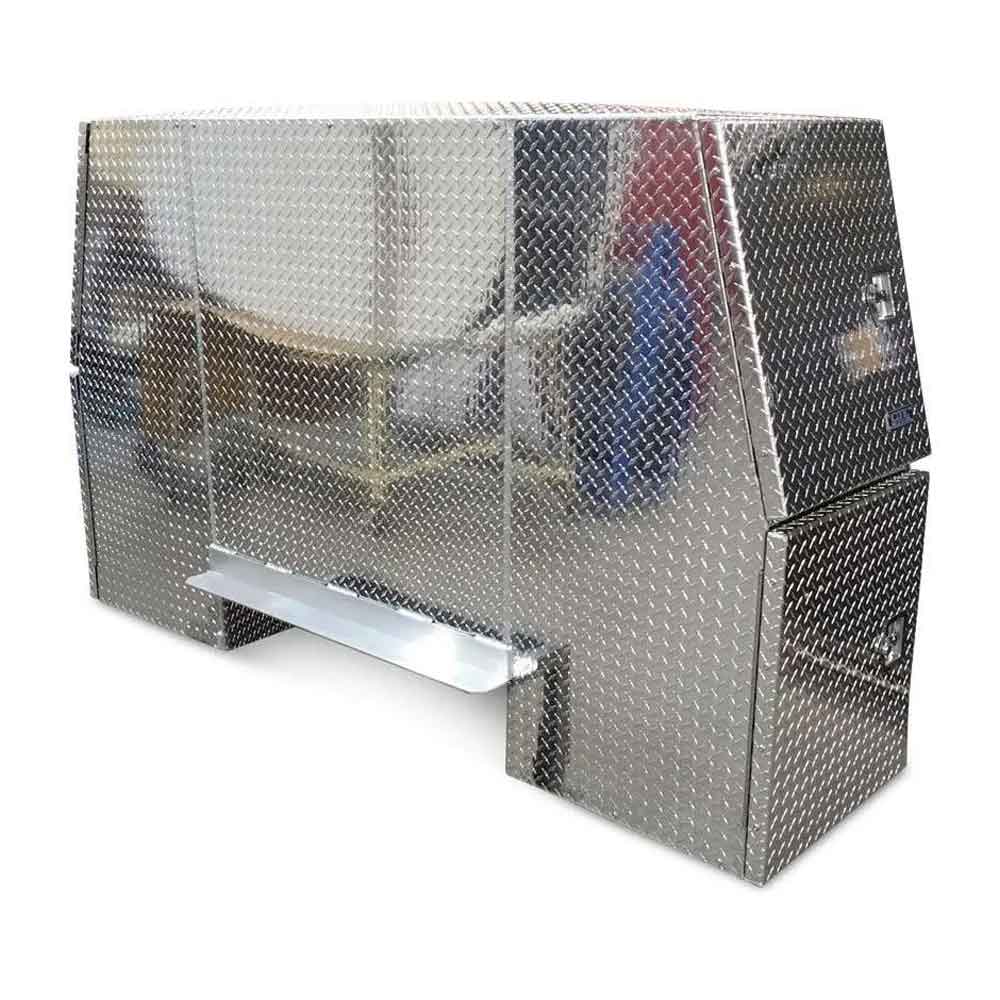 B-Pack 36" x 55" x 82" Checker Plate Toolbox
