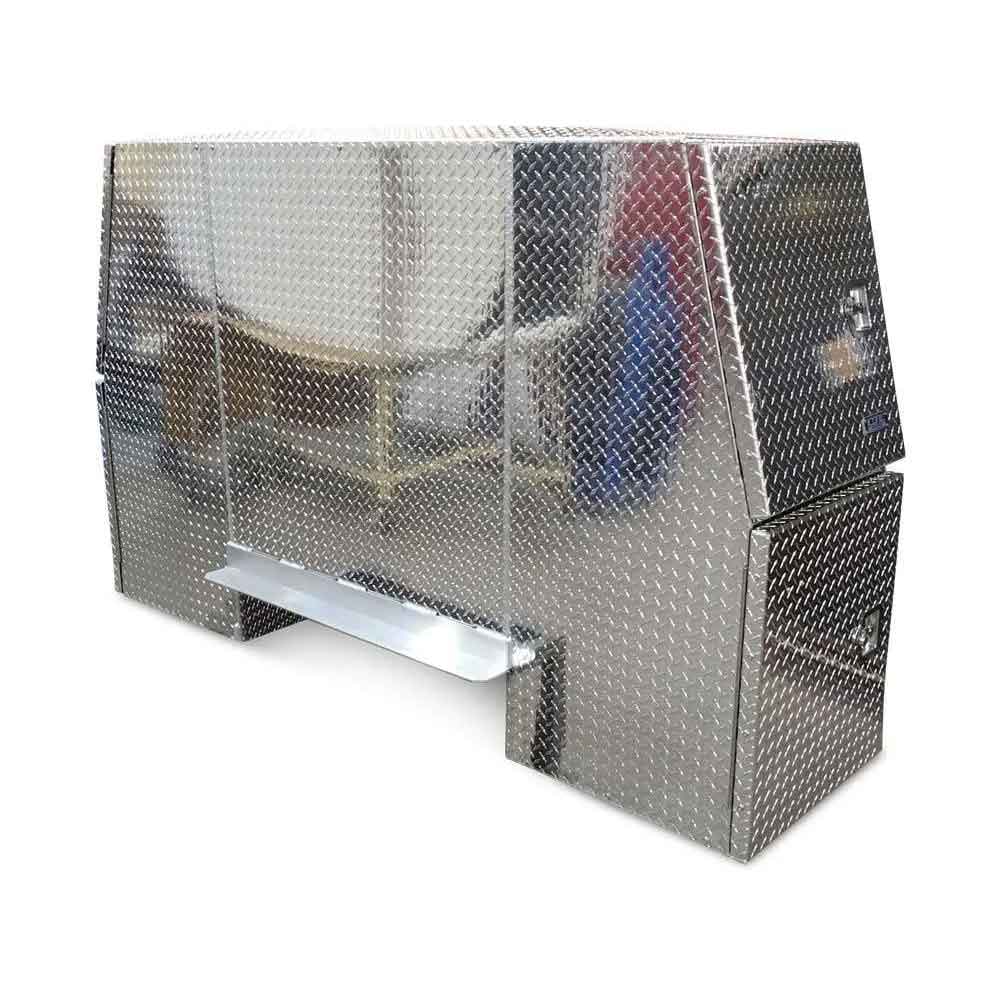 B-Pack 36" x 55" x 92" Checker Plate Toolbox