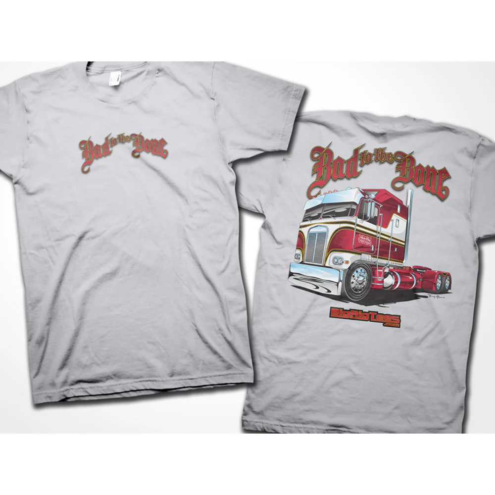 2X Bad to the Bone Gray T-Shirt