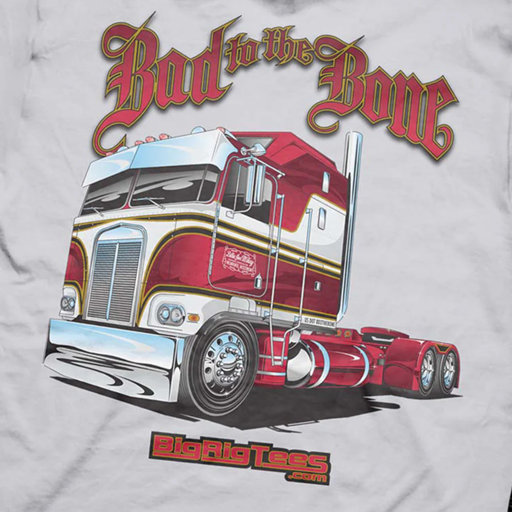 LG Bad to the Bone Gray T-Shirt - Image 3