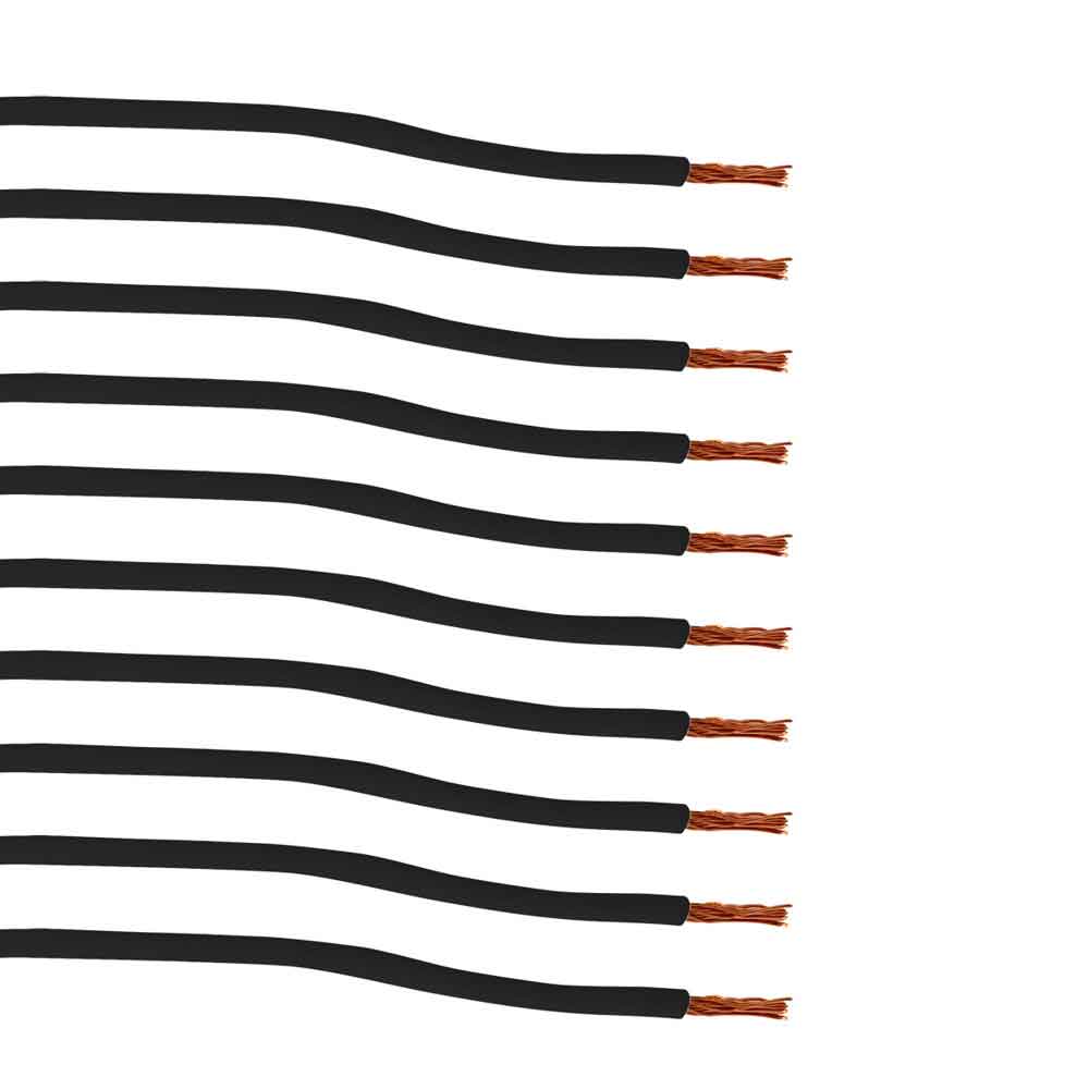 Black 6" Single Lead Bullet Plug 10 Pack - Image 3