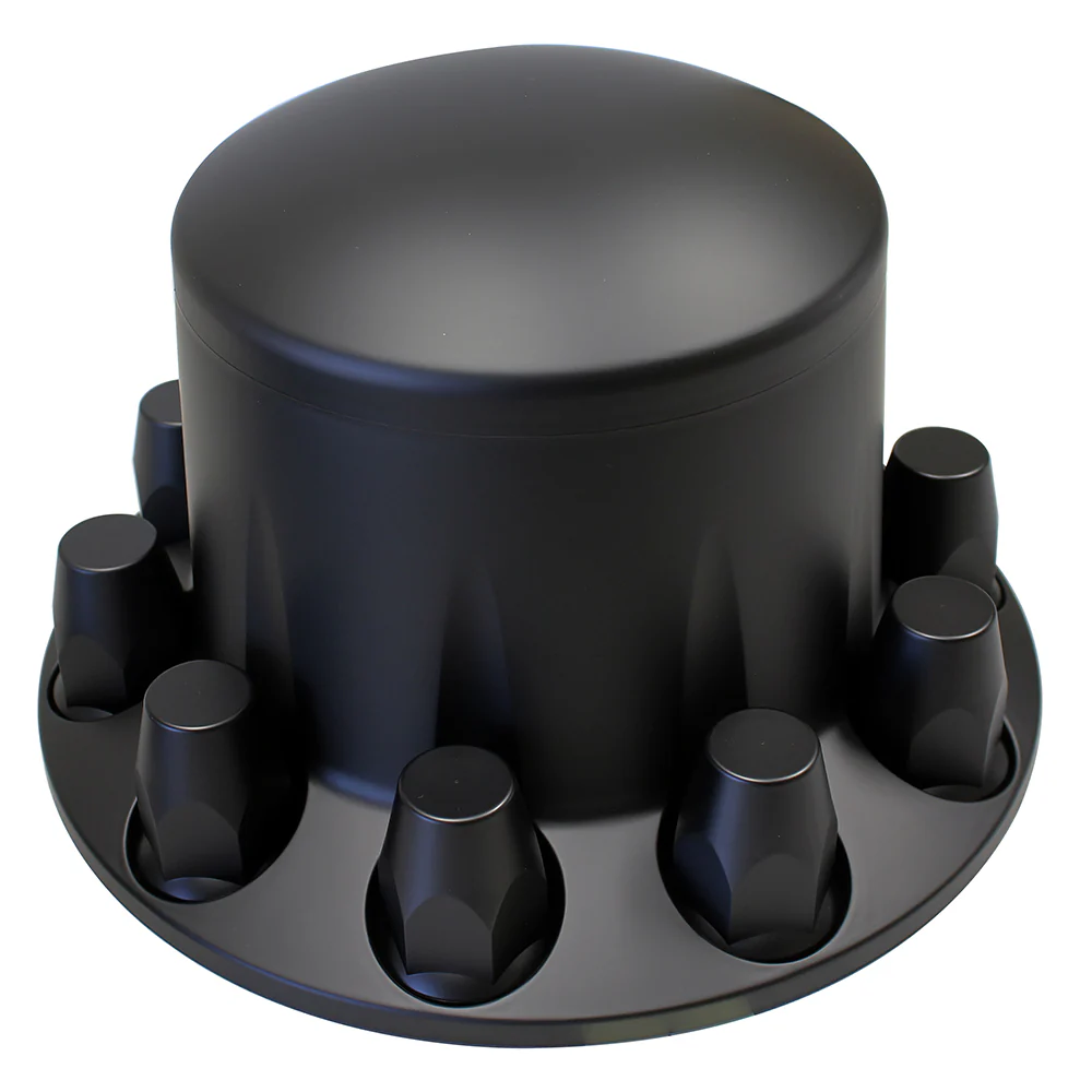 Black ABS Rear Axle Cover with Dome Hubcap