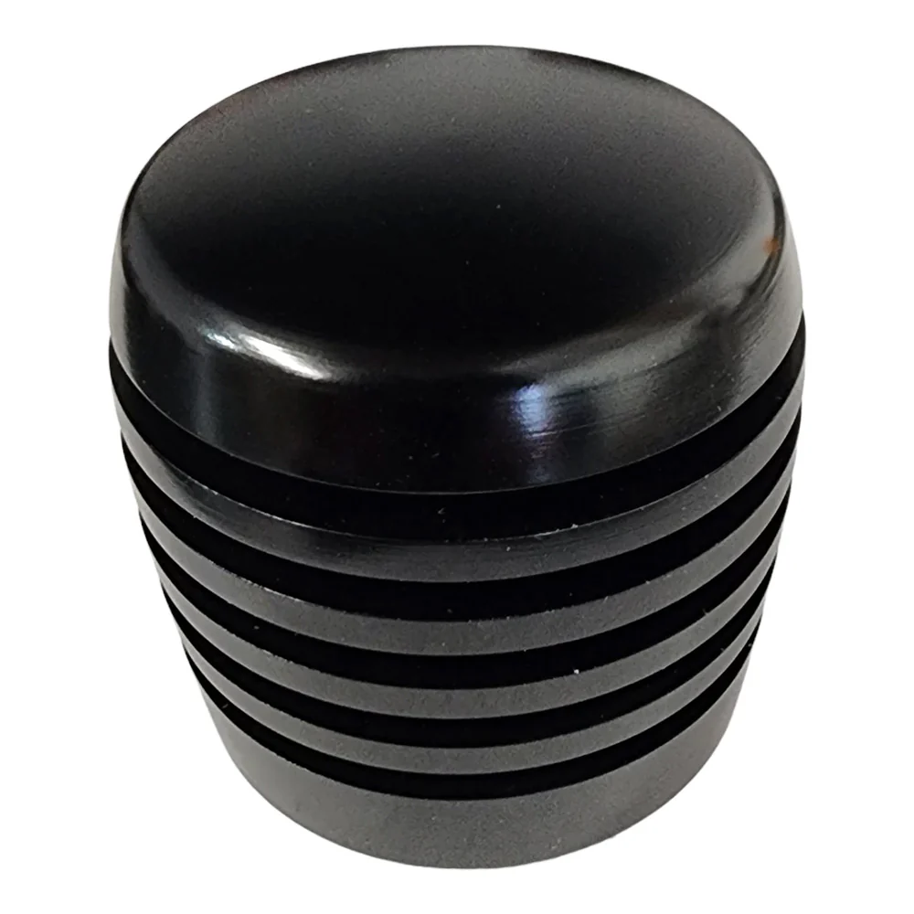 Black Aluminum XBR200 Cylinder Style Ring Grooved Shifter Knob
