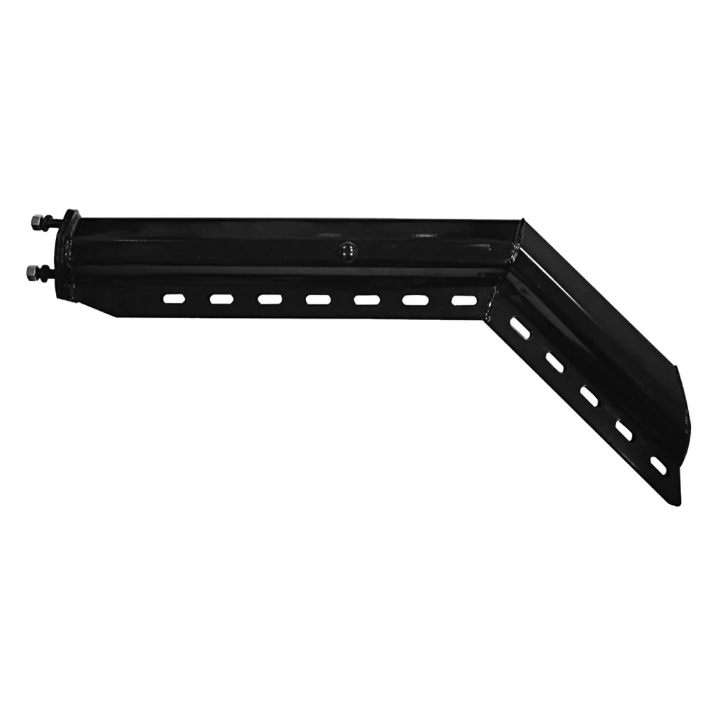 Black Angled Mud Flap Hangers 2 1/2" Spacing