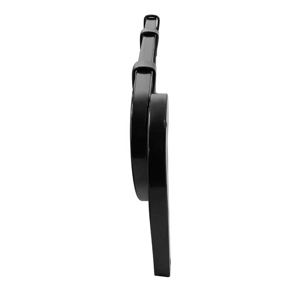 Black Angled Mud Flap Hangers with Single Coil and Mounting Hardware - Image 3