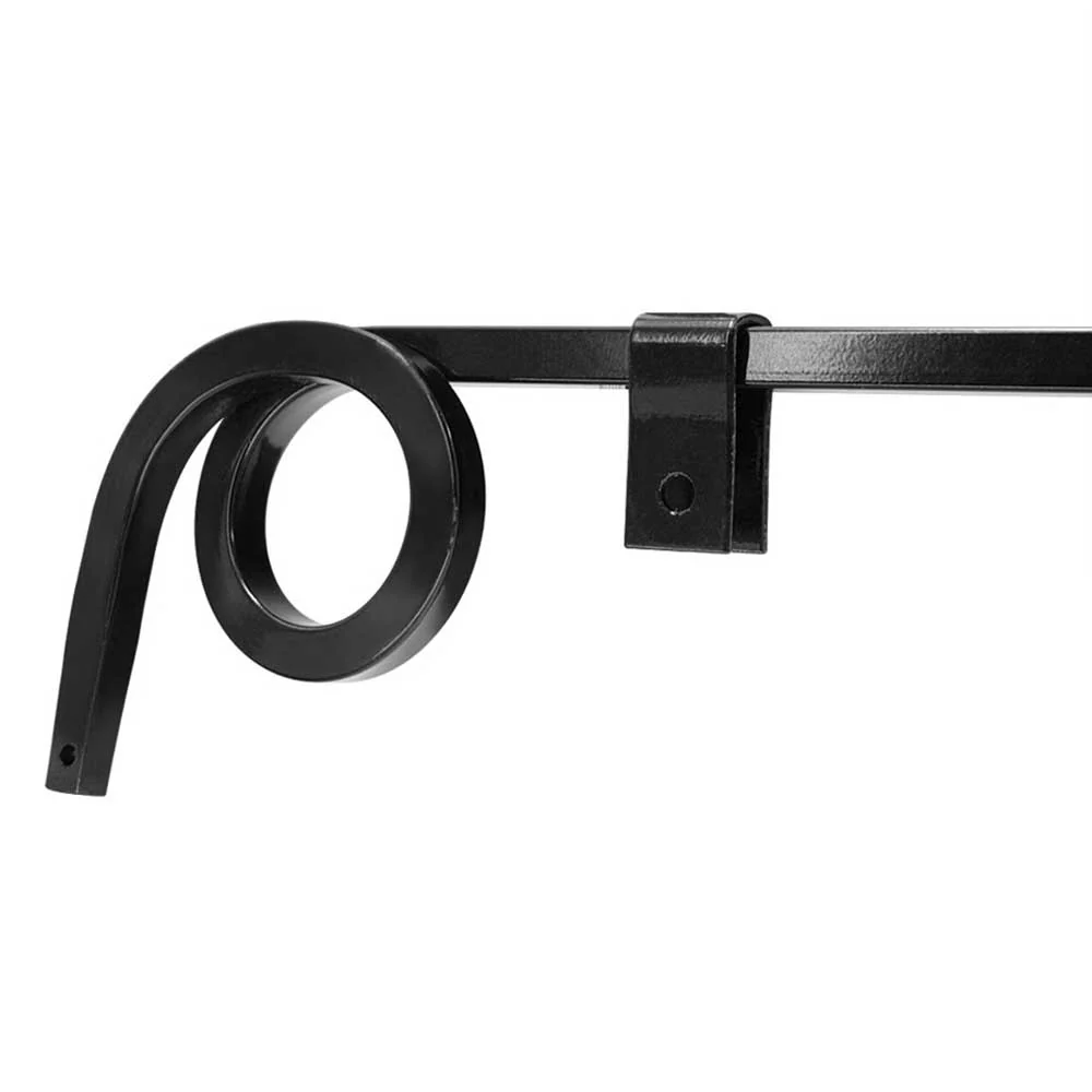 Black Angled Mud Flap Hangers with Single Coil and Mounting Hardware - Image 5