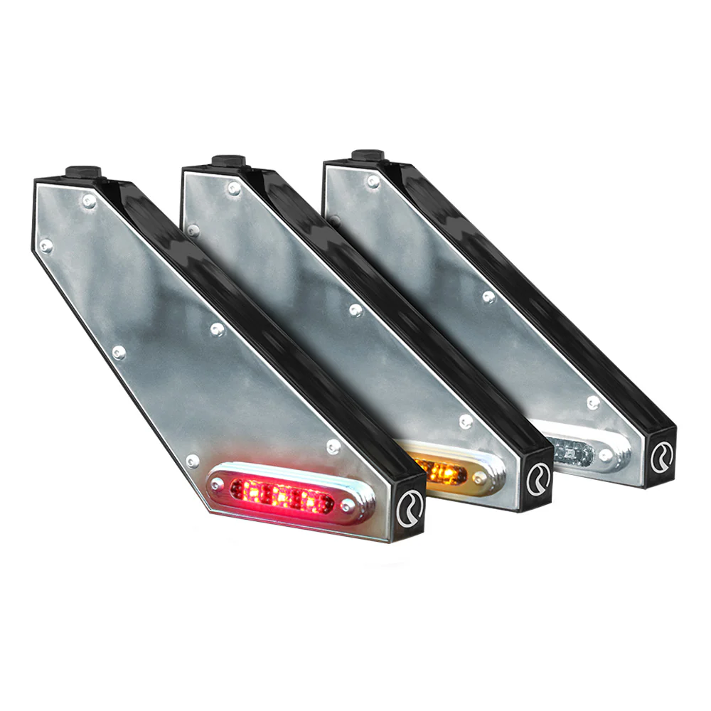 Black Billet Mirror Light Brackets