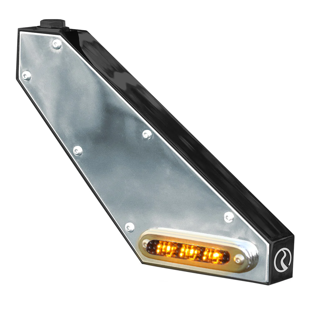Black Billet Mirror Light Brackets - Image 5