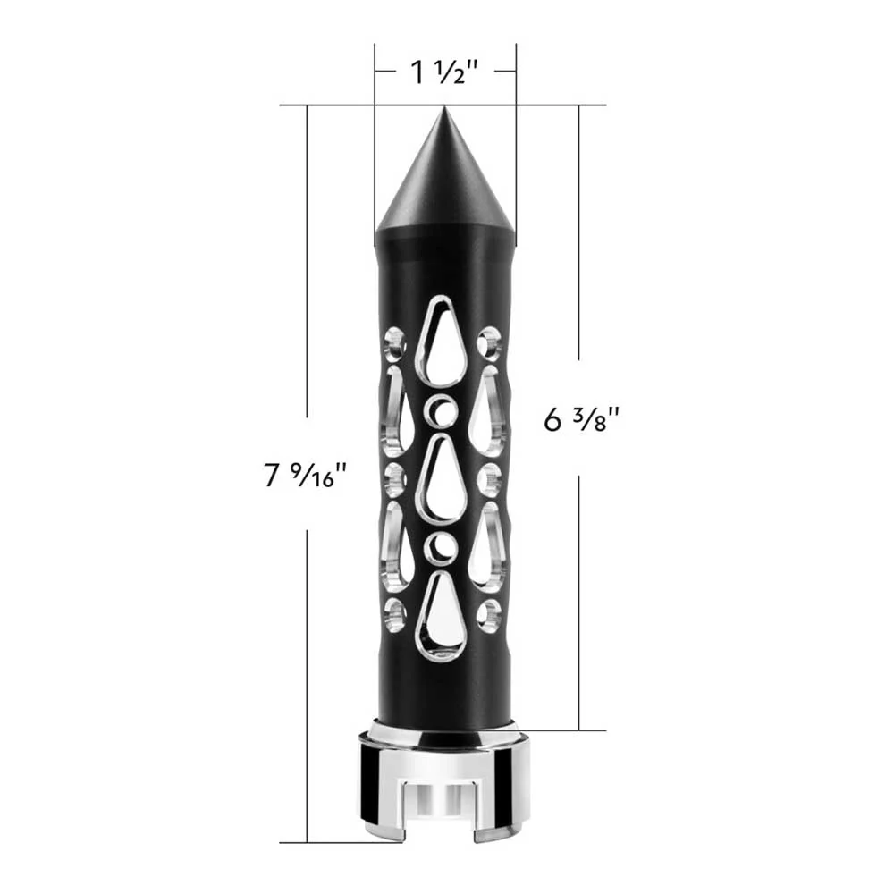 Black Brooklyn Shifter Knob with 13/15/18 Speed Adapter - Image 5