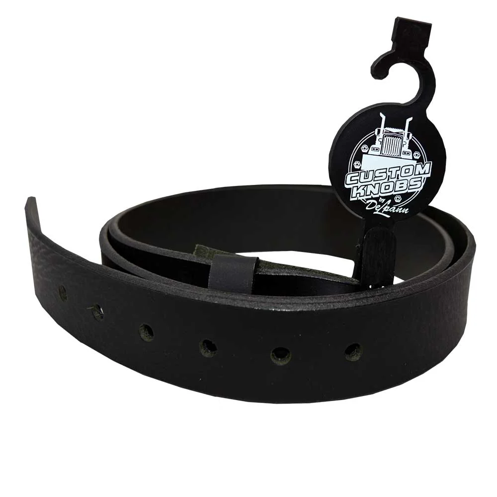 Black Buffalo Leather Belt - Image 8