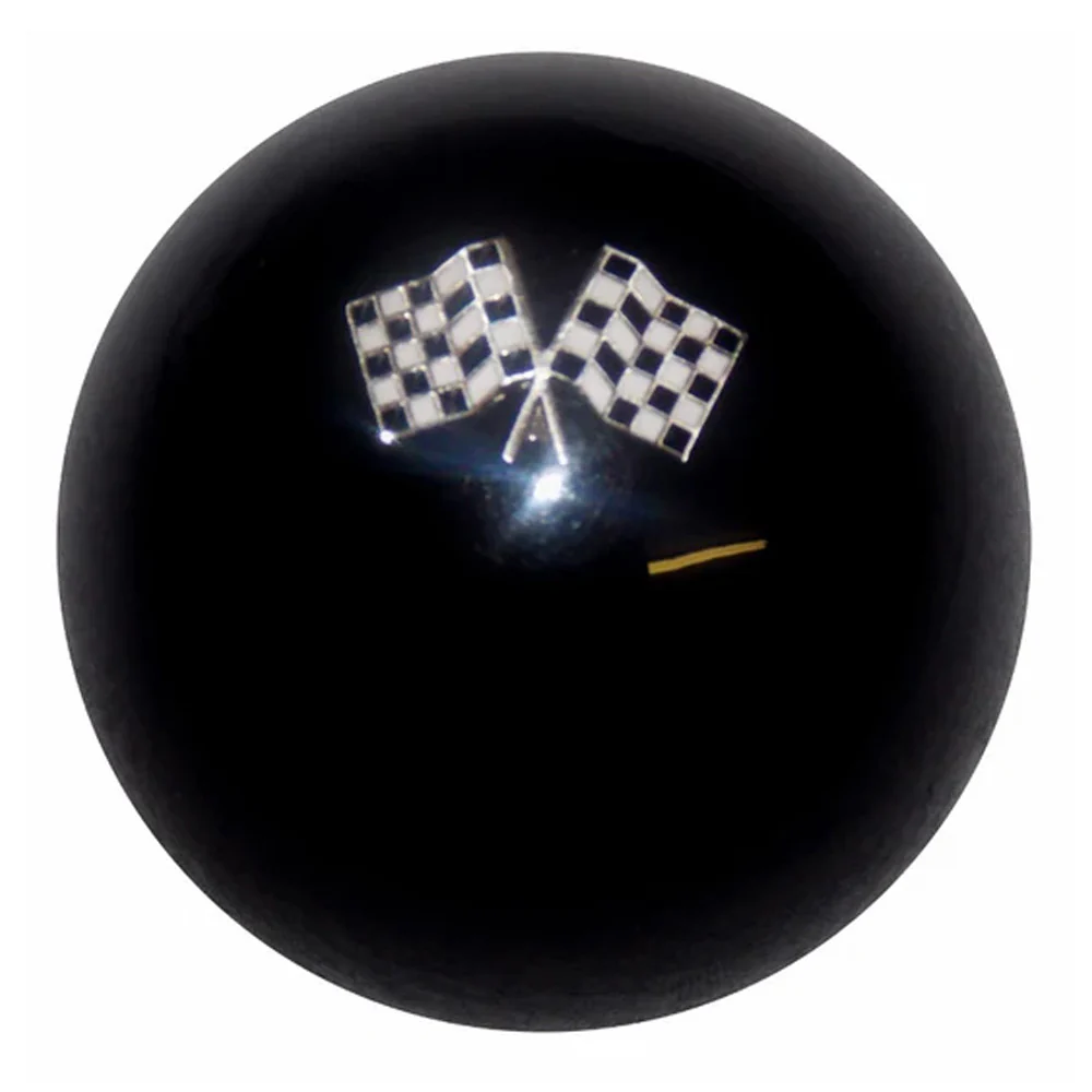 Black Checkered Flag Air Brake Knob