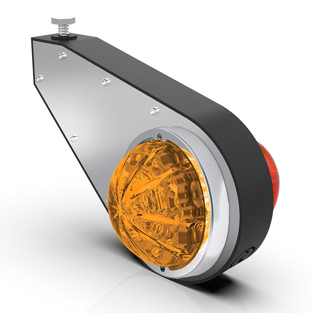 Black Frame Lo Pro Watermelon Mirror Light Brackets