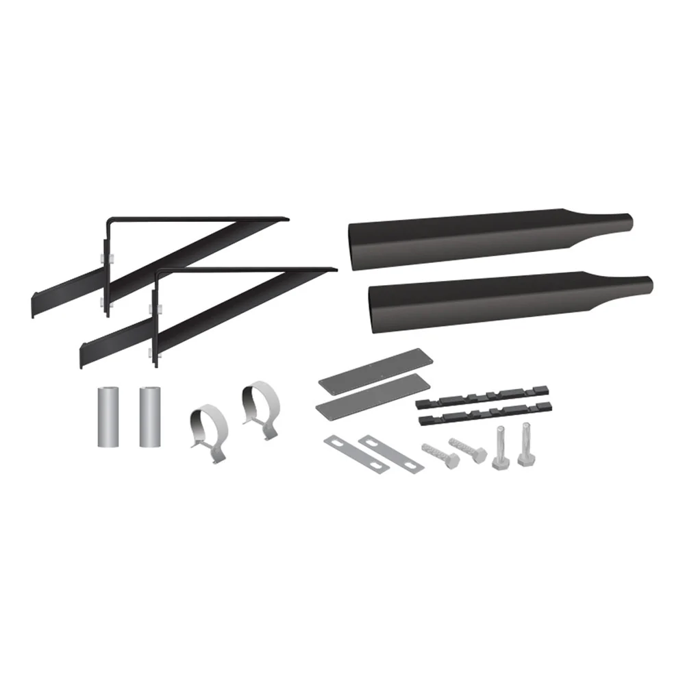 Black Half Fender Smoke & Mirrors Bracket Kit
