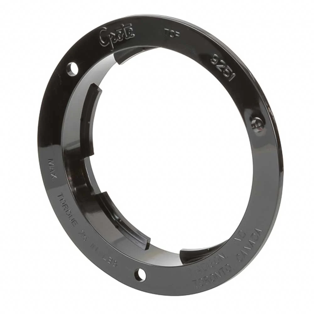 Black Plastic 4" Round Anti-Theft Flange Mount
