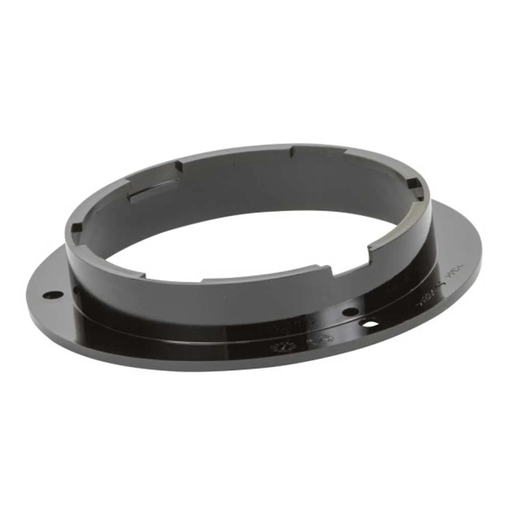 Black Plastic 4" Round Anti-Theft Flange Mount - Image 2
