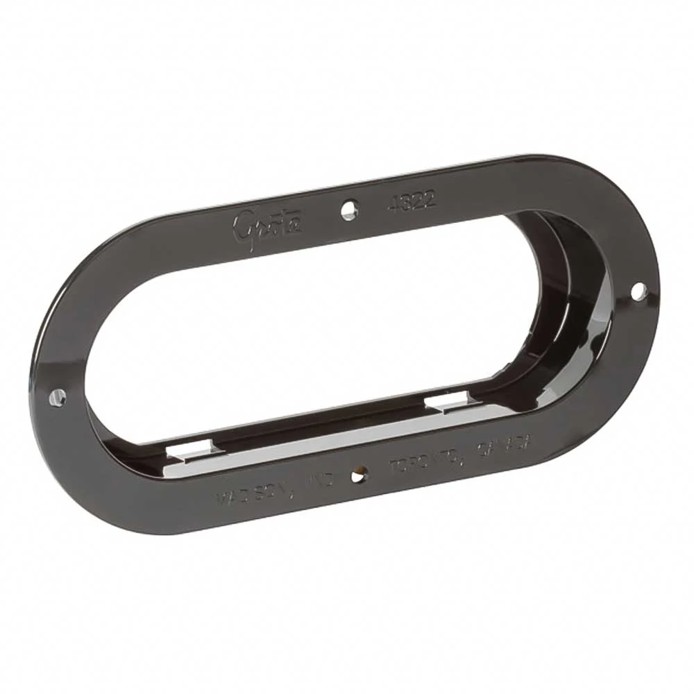 Black Plastic Oval Anti-Theft Flange Mount