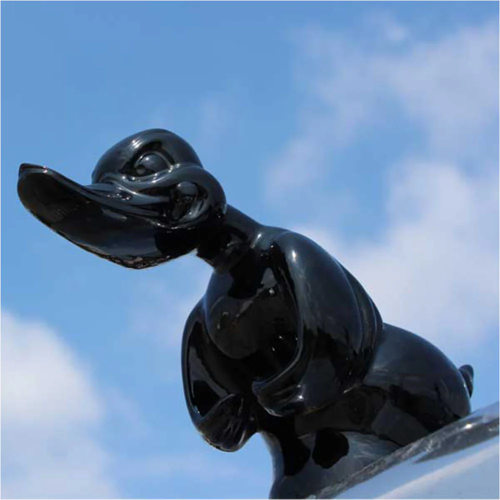 Black Rubber Duck Hood Ornament - Image 4