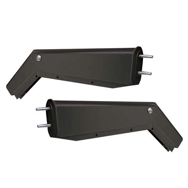Black Spring-Loaded Angled Mud Flap Hangers