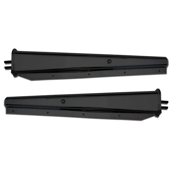 Black Spring-Loaded Mud Flap Hangers 2.5" Spacing