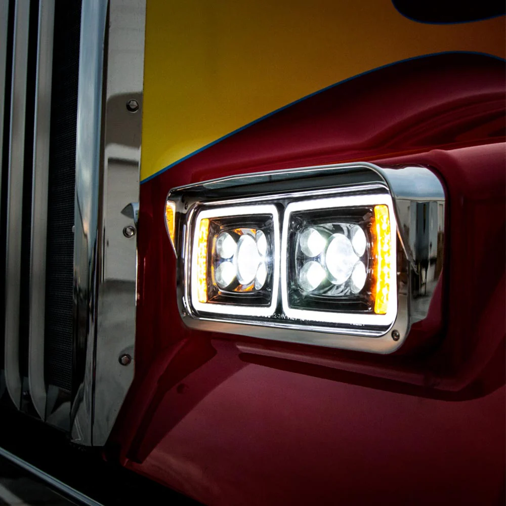 Blackout 10 LED Projection Headlight with Turn Signal and Position Bar - Image 5