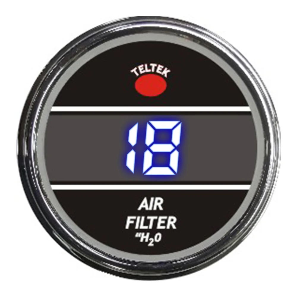 Blue Air Filter Teltek Smart Gauge for Peterbilt 2006 and newer