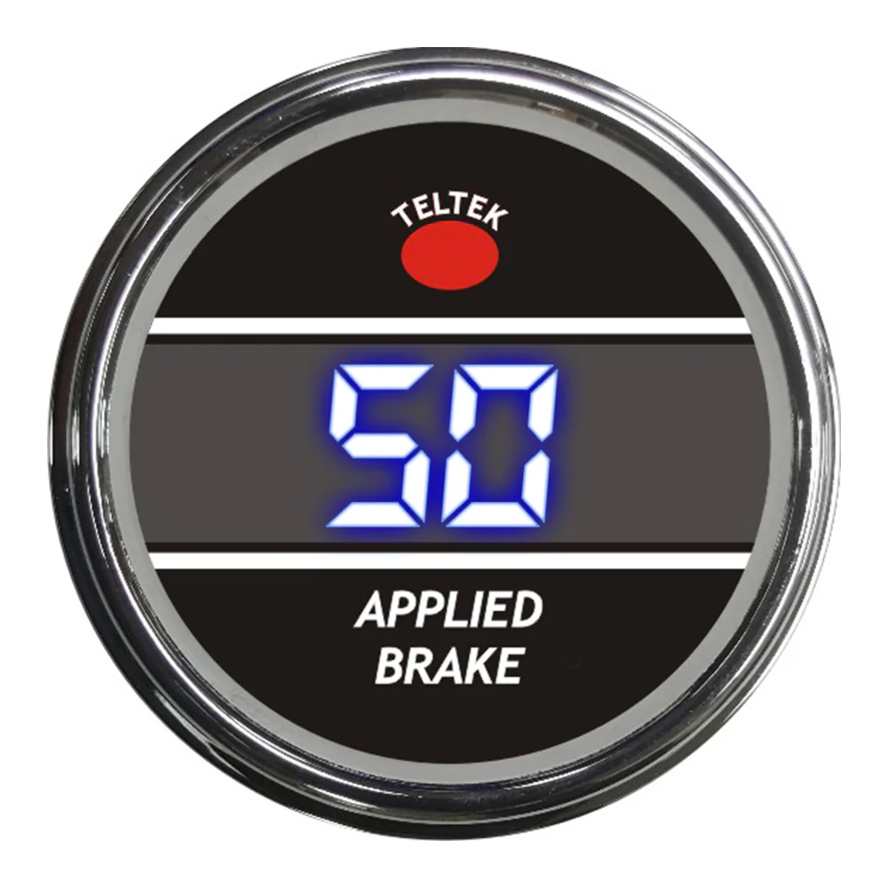 Blue Applied Brake Teltek Smart Gauge for Kenworth 2006 and newer