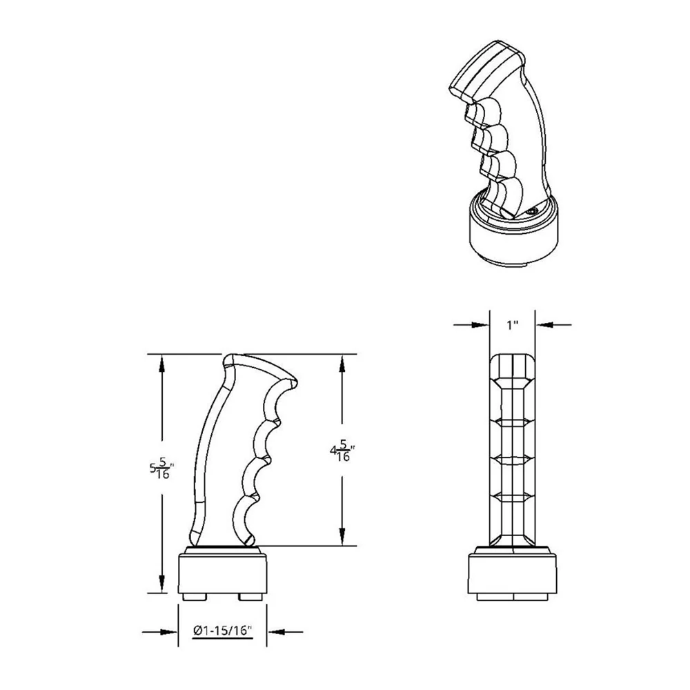 Blue Pistol Grip Gearshift Knob with 9/10 Speed Adapter - Image 7