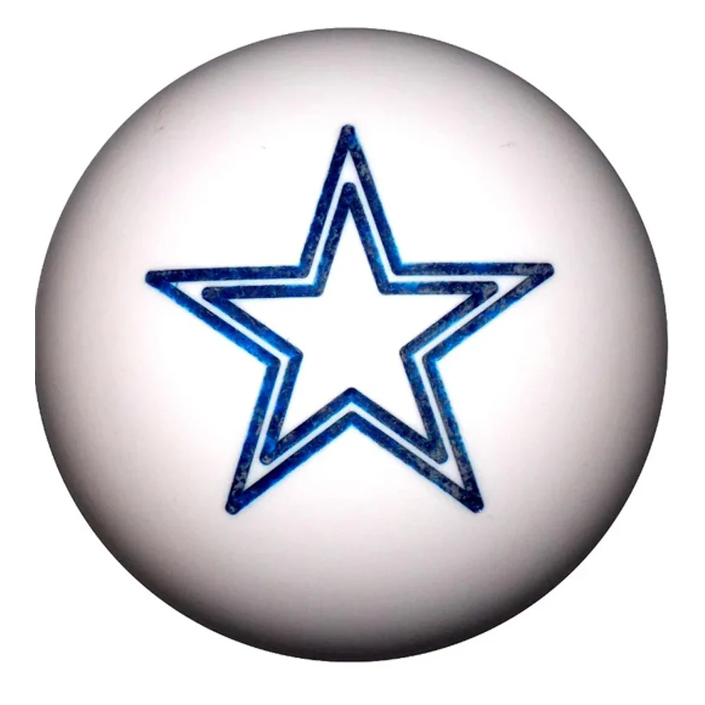 Blue Star White Shifter Knob