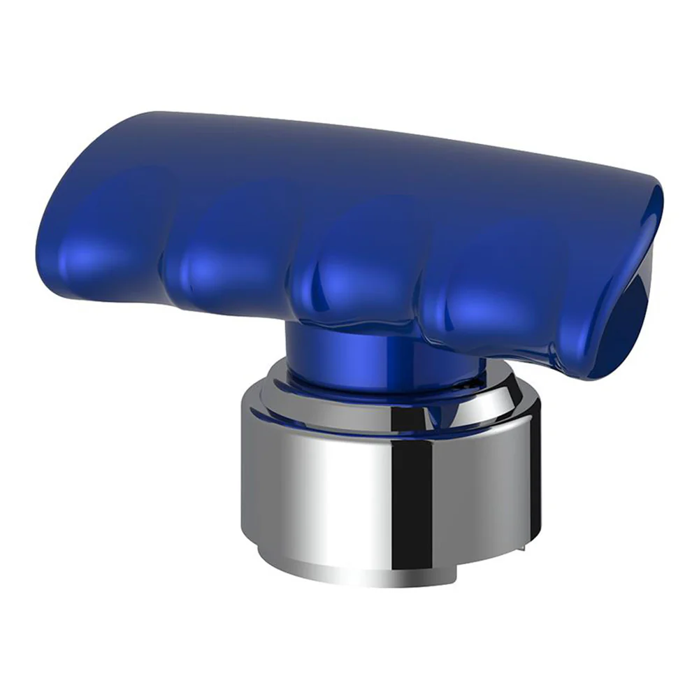 Blue T Shape Gear Knob with 9/10 Speed Adapter - Image 2