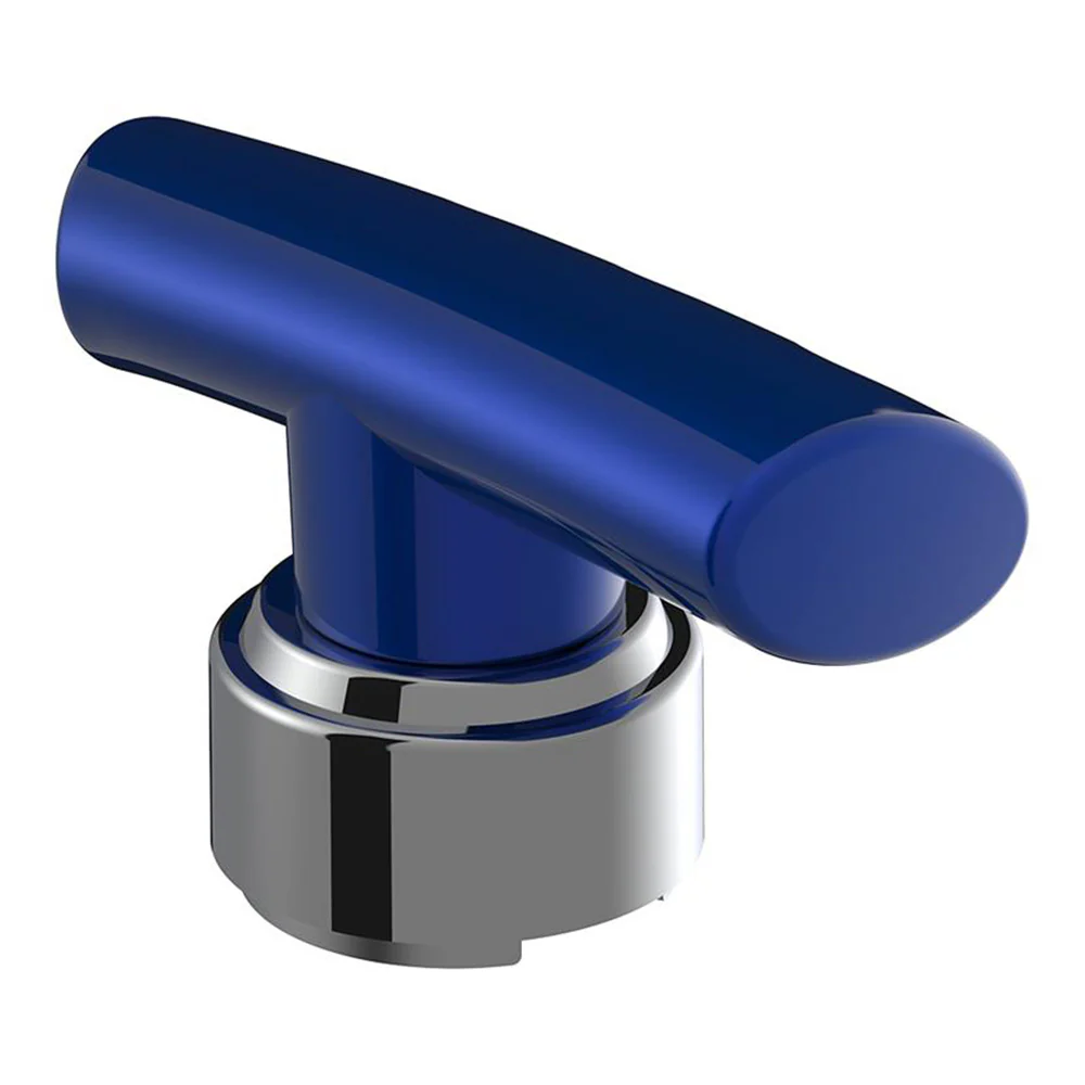 Blue T Shape Gear Knob with 9/10 Speed Adapter - Image 5