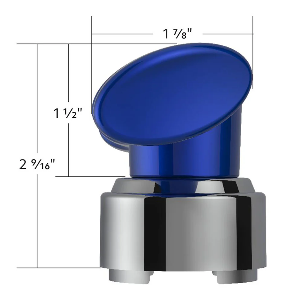 Blue T Shape Gear Knob with 9/10 Speed Adapter - Image 7