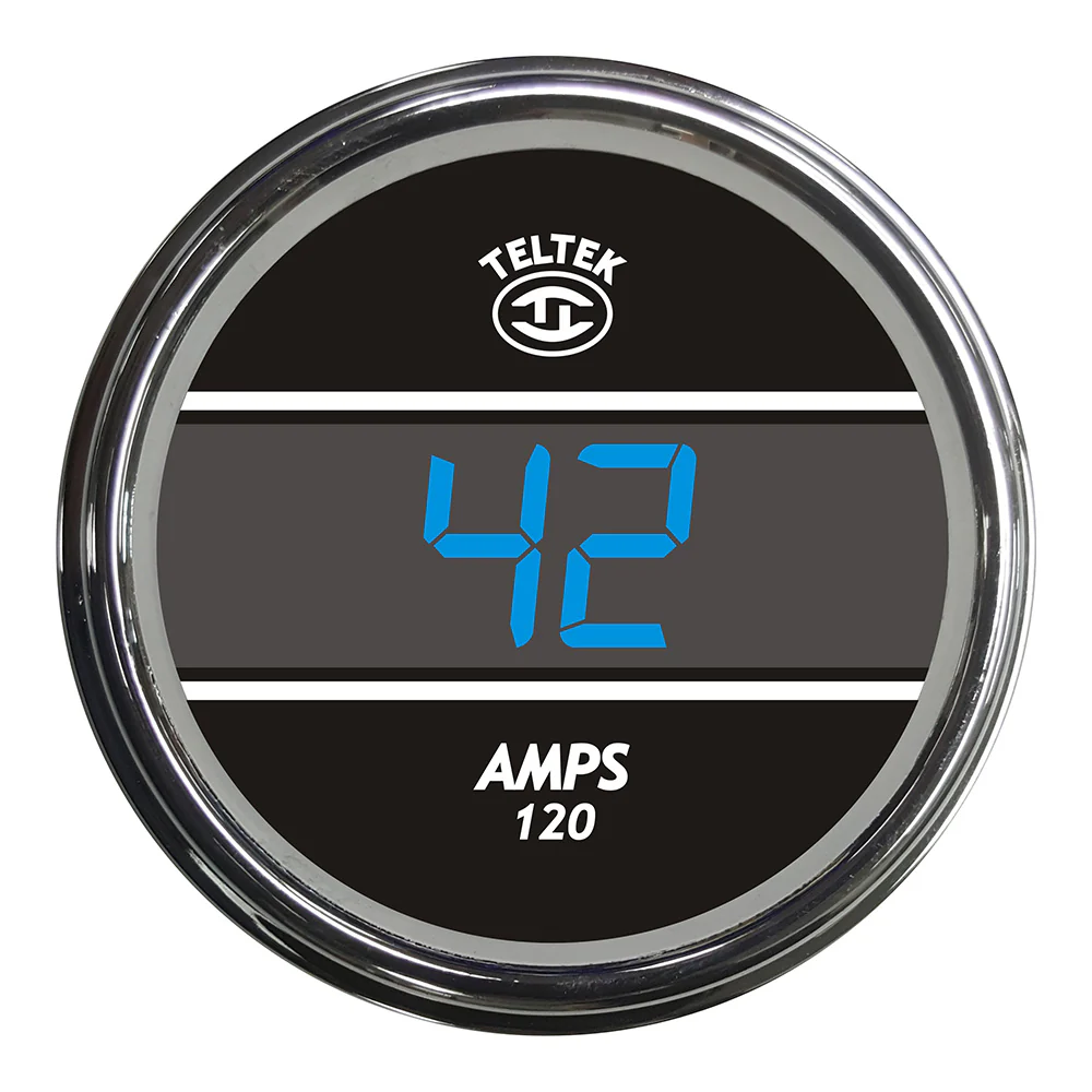 Blue Teltek AMP Meter Smart Gauge for Peterbilt and Kenworth  2006 and Newer