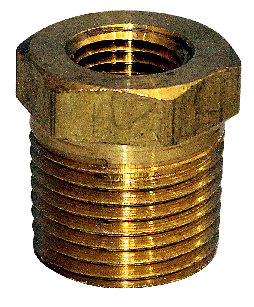 Brass Bushing 1/2" Male to 1/4" Female