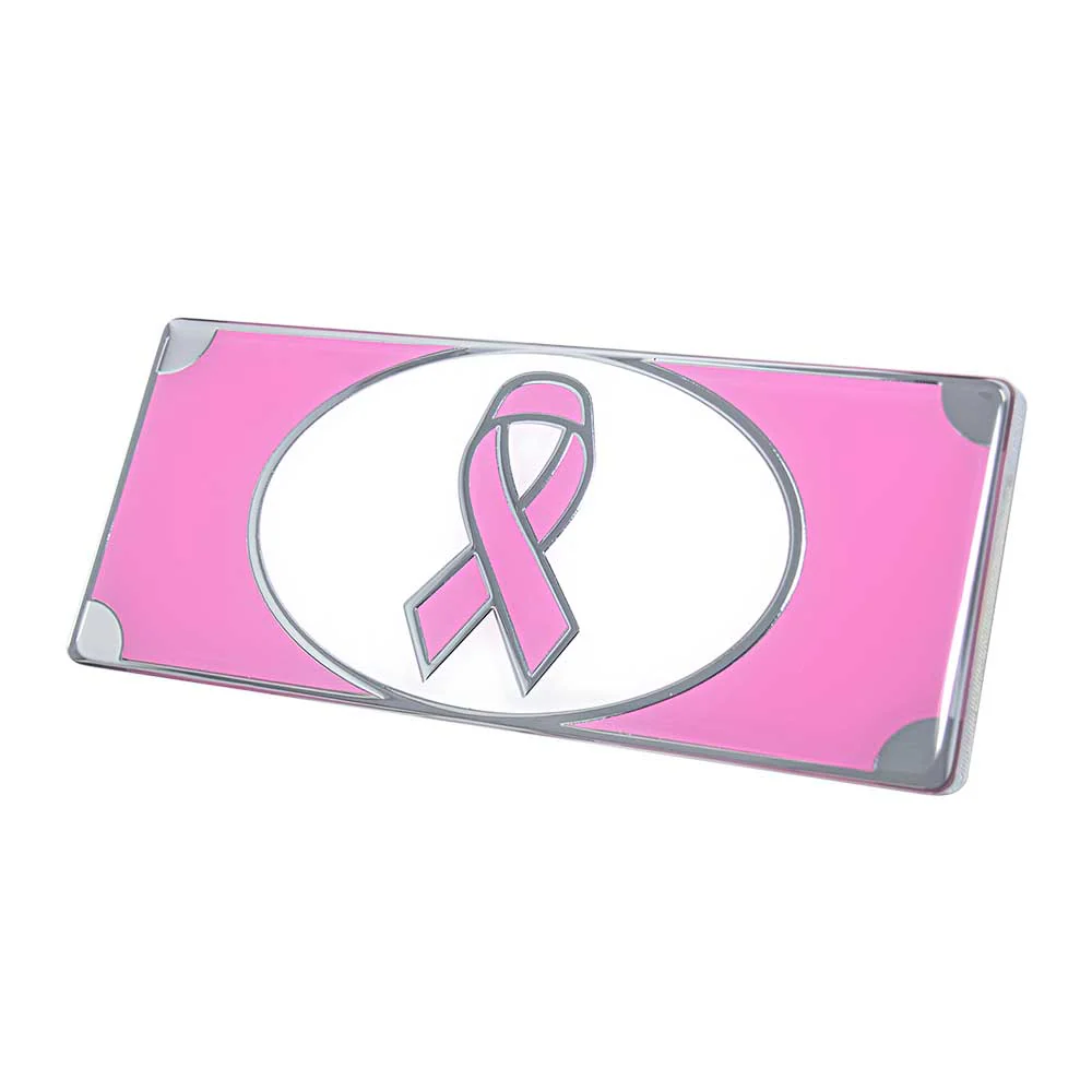 Breast Cancer Awareness Old Style Peterbilt Rectangle Emblem