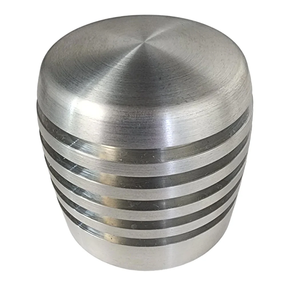 Brushed Aluminum XBR200 Cylinder Style Ring Grooved Shifter Knob