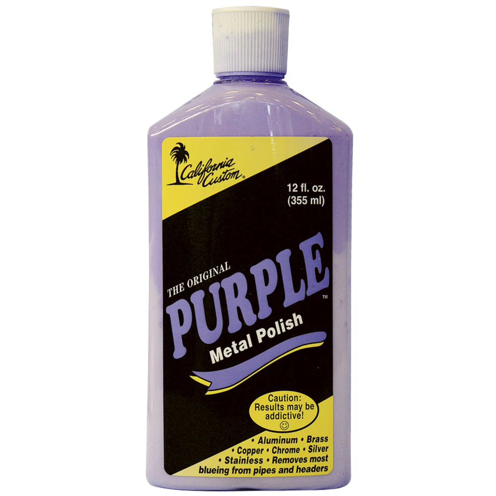 California Custom Purple Metal Polish 12 oz.