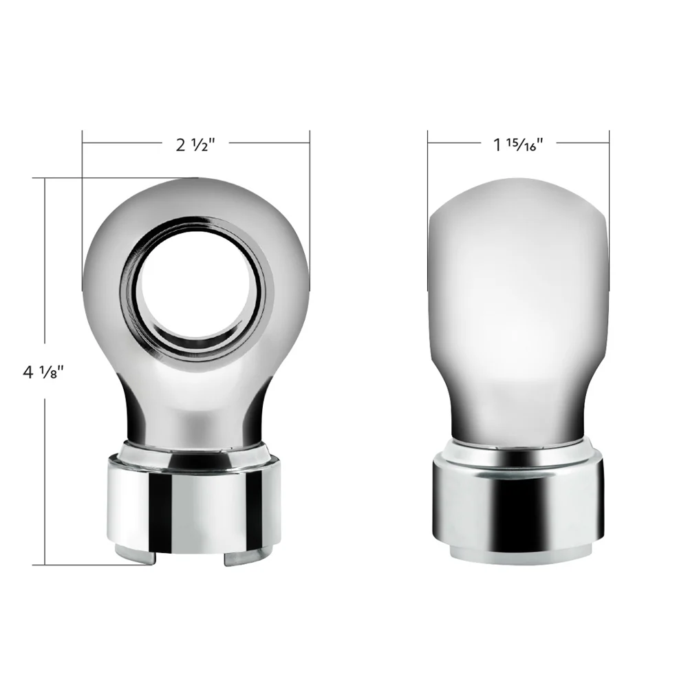 Charlotte Style Chrome Gearshift Knob "“ 9/10 Speed - Image 5