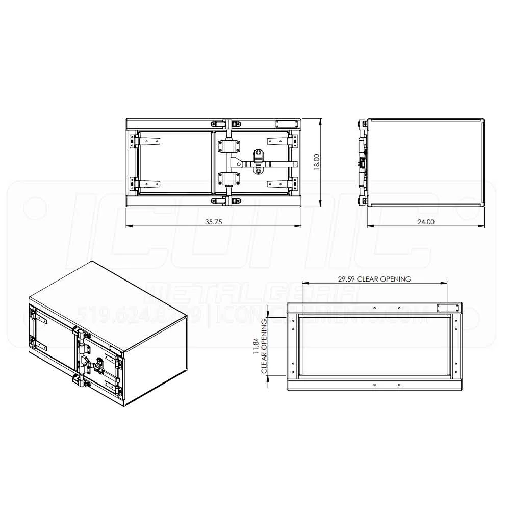 Checker 36" x 18" x 24" Cam Lock Toolbox - Image 2