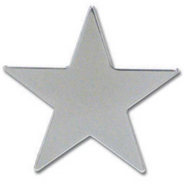 Chrome 3" Star Cut Out Stud Mount