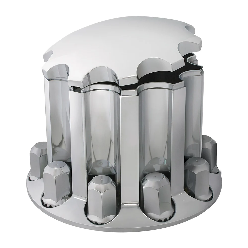 Chrome ABS Lock Tab Rear Axle Covers - Image 3
