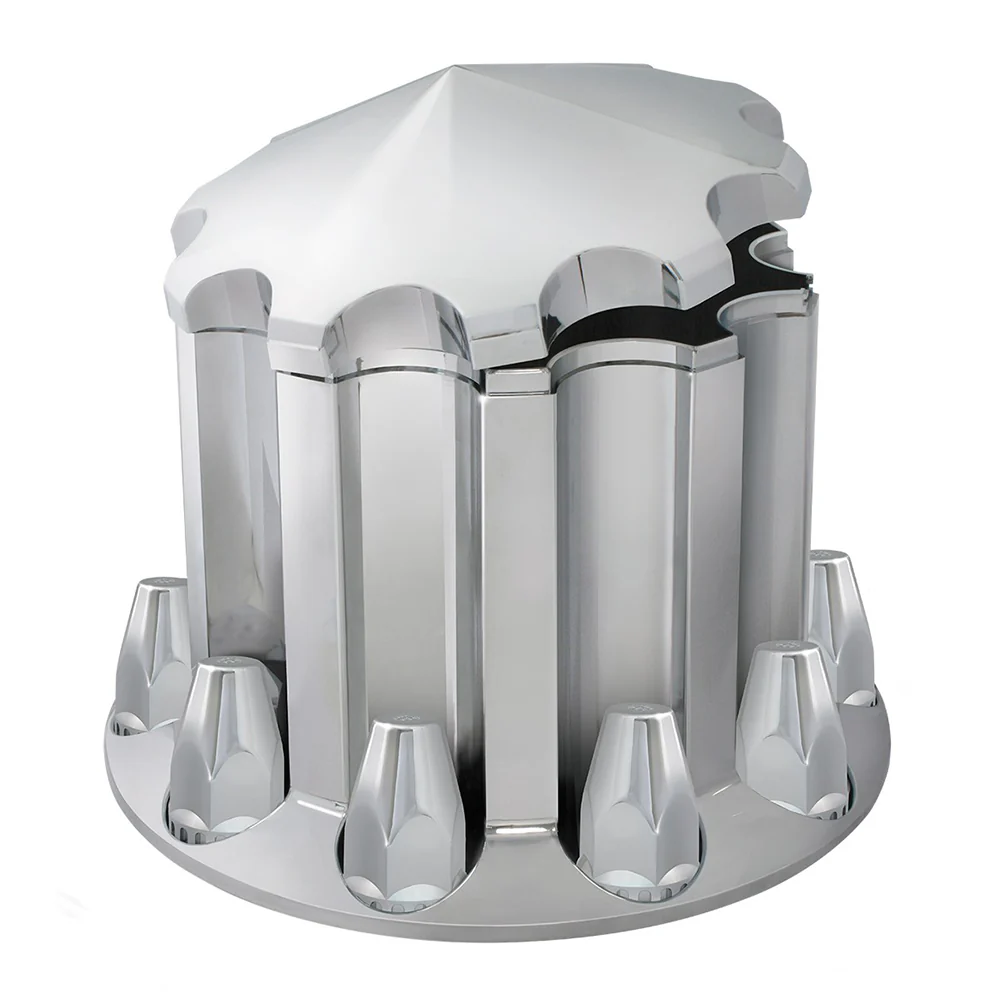 Chrome ABS Lock Tab Rear Axle Covers - Image 4
