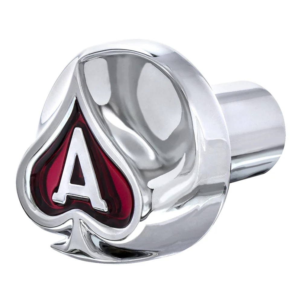 Chrome Ace of Spades Thread-On Shifter Knob