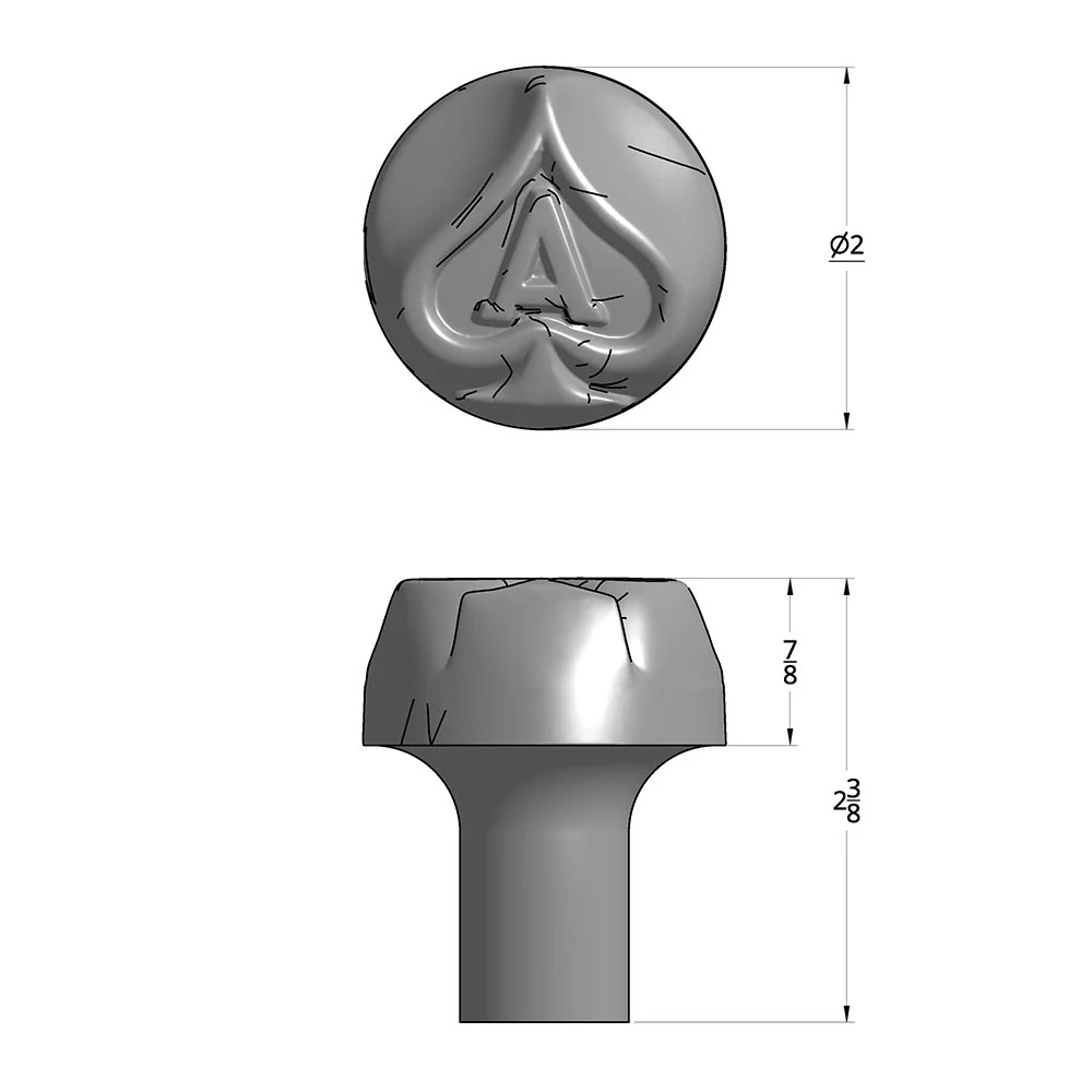 Chrome Ace of Spades Thread-On Shifter Knob - Image 4