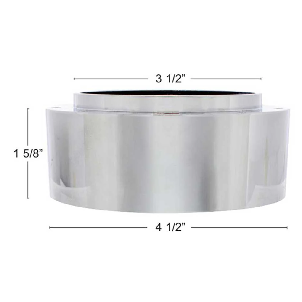 Chrome Aluminum 3-Bolt Hub Adapter for 9-Screw Steering Wheels - Image 3