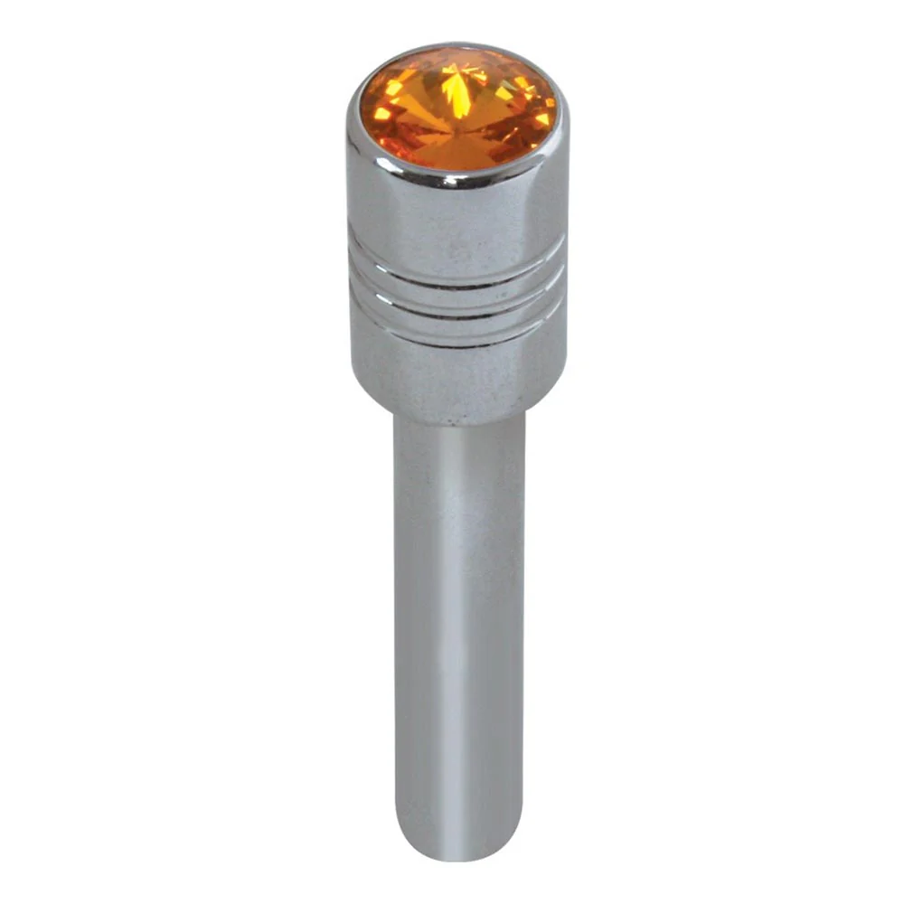 Chrome Aluminum Door Lock Knob with Jewel - Image 4