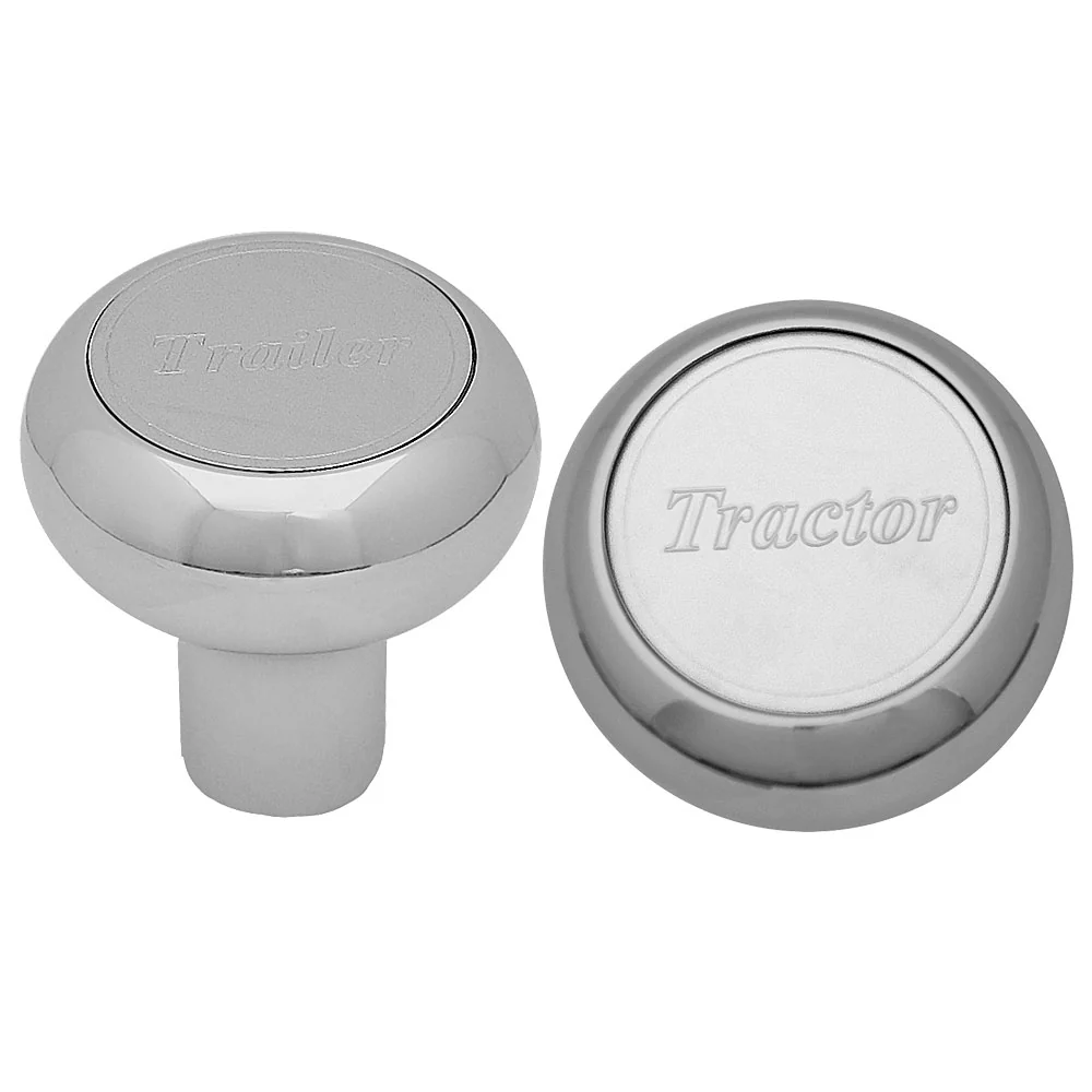 Chrome Aluminum Tractor and Trailer Air Valve Knobs