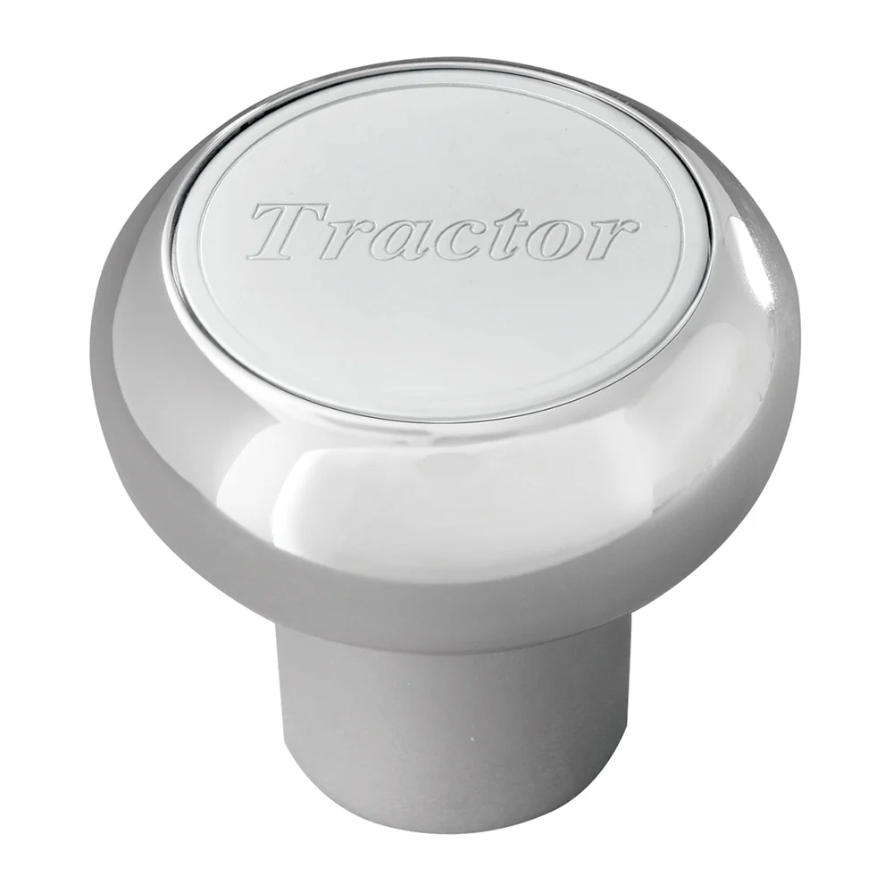 Chrome Aluminum Tractor and Trailer Air Valve Knobs - Image 2