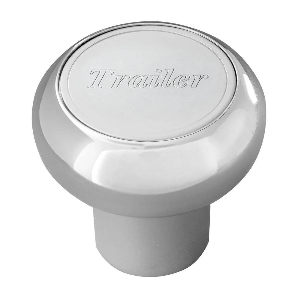 Chrome Aluminum Tractor and Trailer Air Valve Knobs - Image 3
