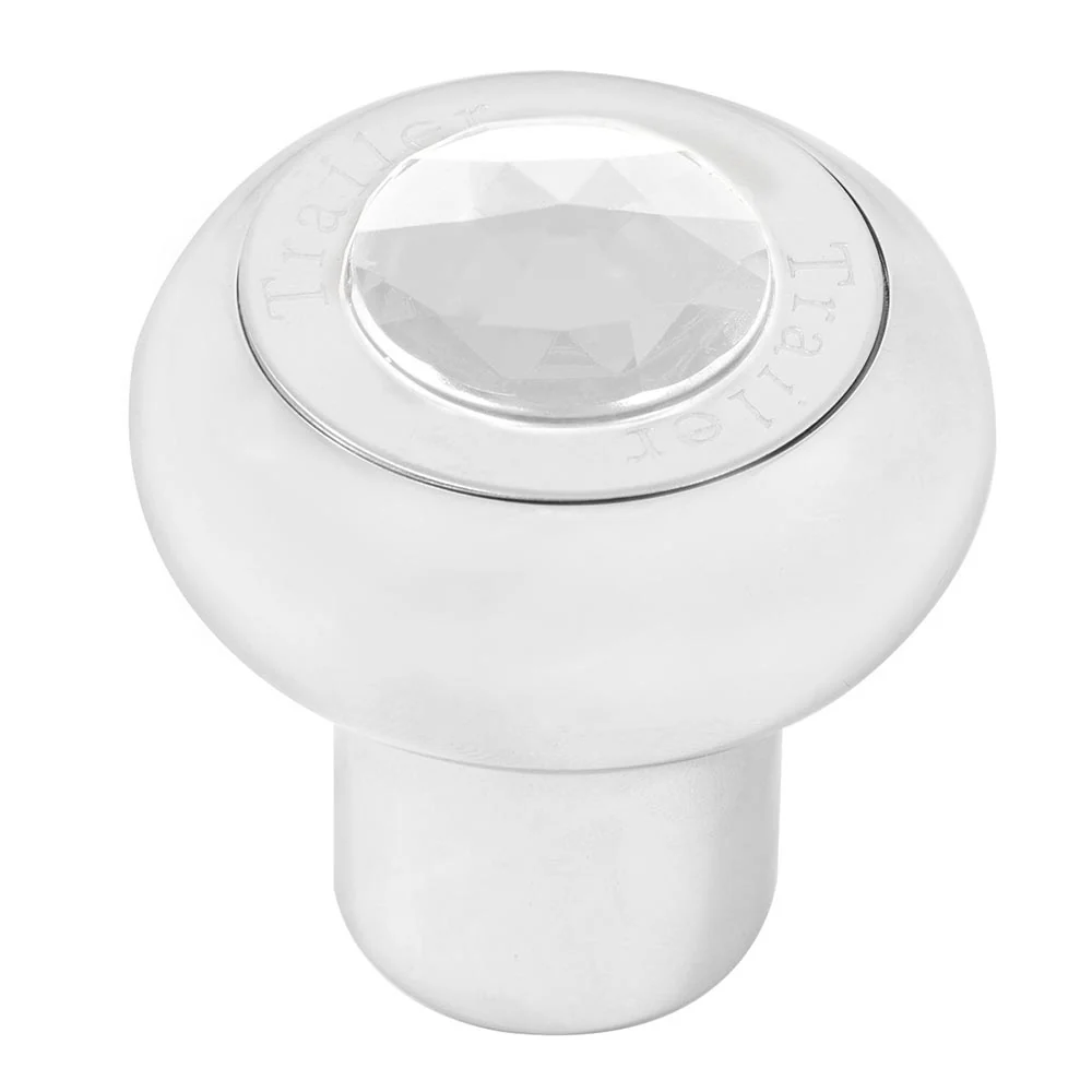Chrome Aluminum Tractor/Trailer Air Valve Knob with Jewel - Thread On - Image 10